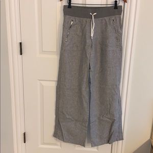 Athleta size 6 cotton wide leg pants brand new